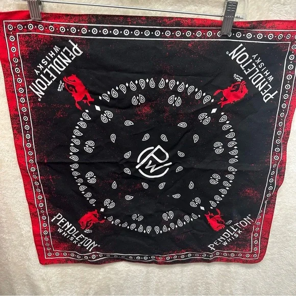 Pendleton Whiskey bandana hanker-chief western cowboy - Picture 1 of 5